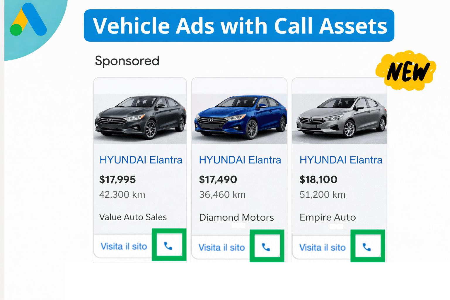 Vehicle Ads on Google Now Enable Direct Phone Calls